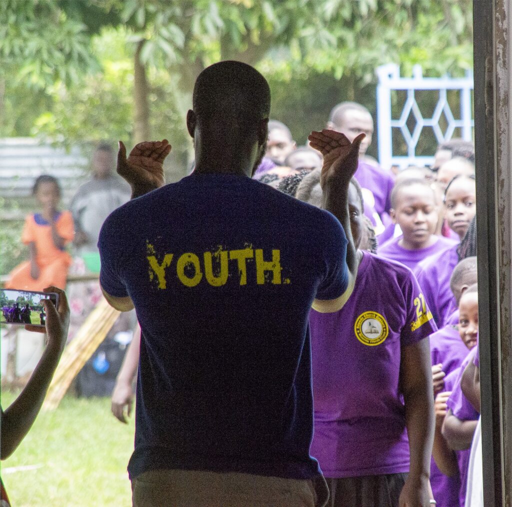 Youth Leader Addressing Congregation